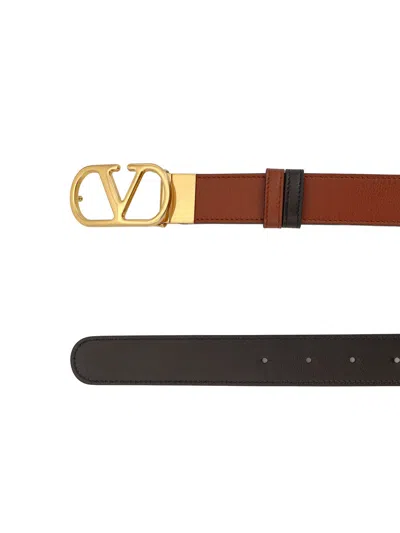 Valentino Vlogo Leather Belt