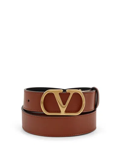 Valentino Vlogo Leather Belt