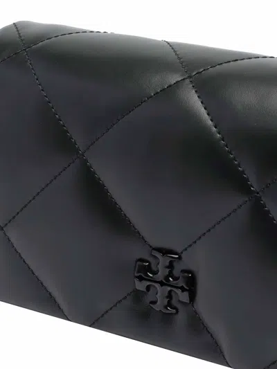 Tory Burch Black Kira Diamond Chain Wallet