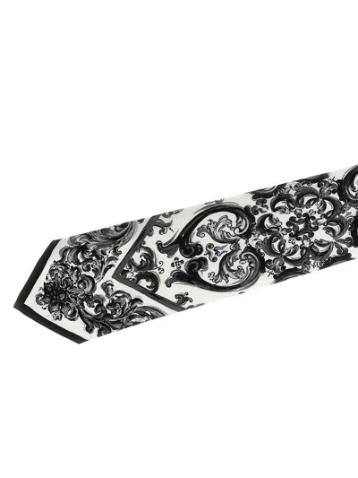 Dolce & Gabbana Maiolica Print Tie In Black