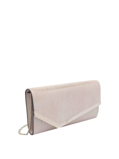 Jimmy Choo Metallic Envelope Clutch Chain Removable