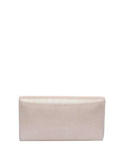 Jimmy Choo Metallic Envelope Clutch Chain Removable