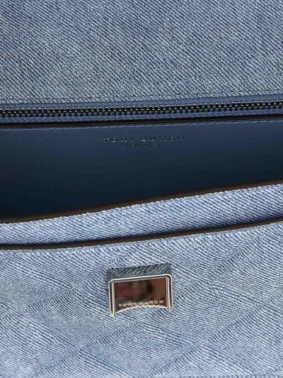 Tory Burch Fleming Denim Small Convertible Shoulder Bag