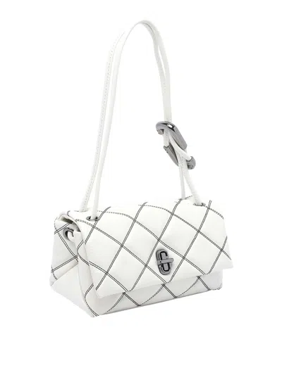 Marc Jacobs White And Black The Mini Dual Shoulder Bag