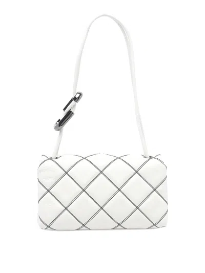Marc Jacobs White And Black The Mini Dual Shoulder Bag