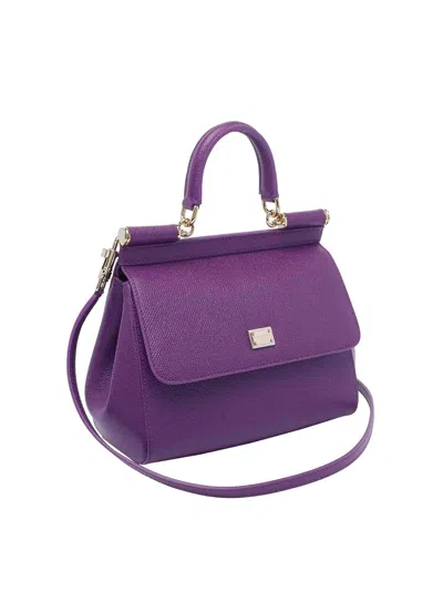 Dolce & Gabbana Large Shoulder Bag Gold-tone Hardware