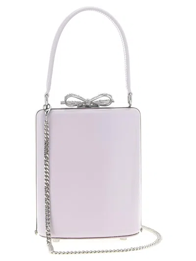 Self-portrait Lilac Leather Mini Bow Handbag