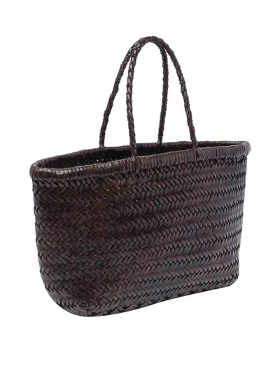 Dragon Diffusion Women Mini Bamboo Triple Jump Handbag In Brown