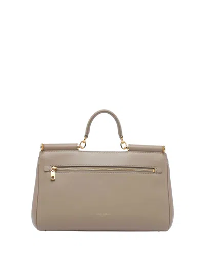 Dolce & Gabbana Sicily Medium Hand Bag In Brown