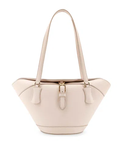 Dolce & Gabbana Capri Leather Shoulder Bag With Buckle Detail