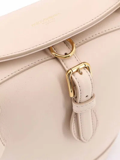 Dolce & Gabbana Capri Leather Shoulder Bag With Buckle Detail