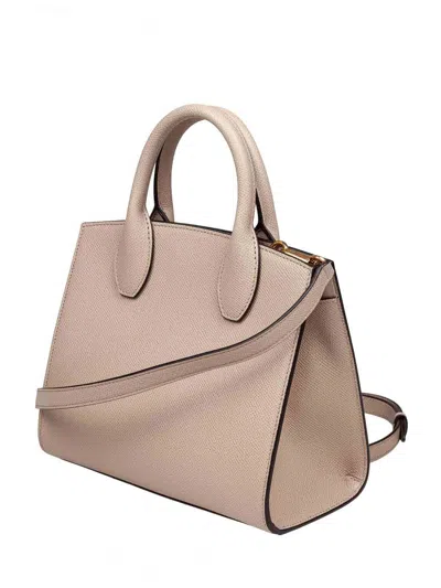 Ferragamo Bag Box Box In Pounded Leather Daino Color