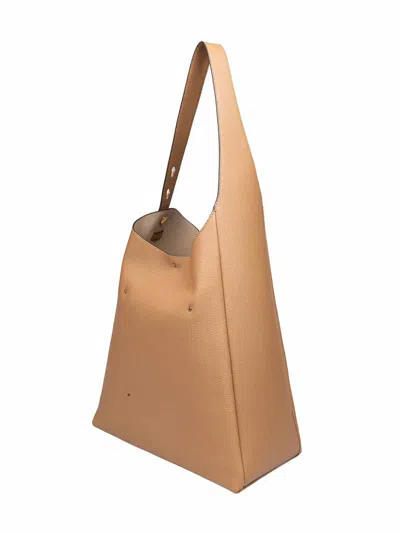 Tory Burch Romy Hobo Bag In Tiramisu Color Leather