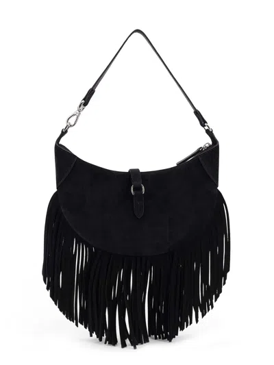 Polo Ralph Lauren Suede Shoulder Bag With Fringes