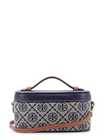 Tory Burch Leather And T Monogram Fabric Vanity Case
