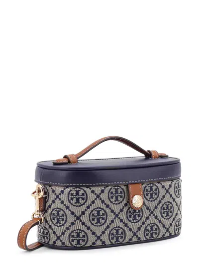 Tory Burch Leather And T Monogram Fabric Vanity Case