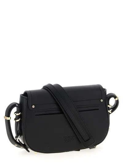 Pinko Saddle Mini Crossbody Bags Black