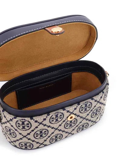 Tory Burch Leather And T Monogram Fabric Vanity Case