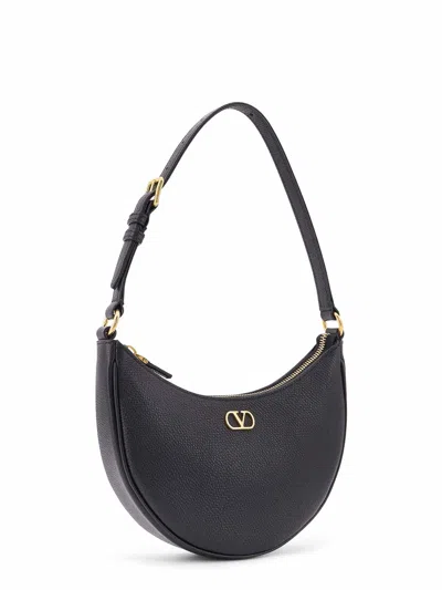 Valentino Black Vlogo Signature Mini Hobo Bag