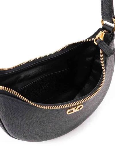 Valentino Black Vlogo Signature Mini Hobo Bag