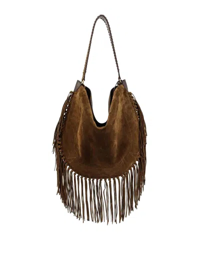 Isabel Marant Oskan Soft Large Suede Shoulder Bag In Multi