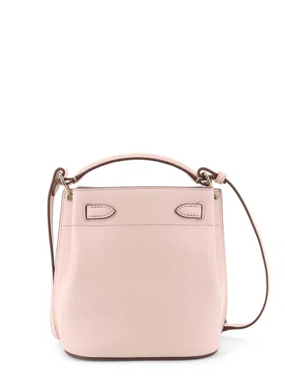 Mulberry Leather Bucket Bag With Logo