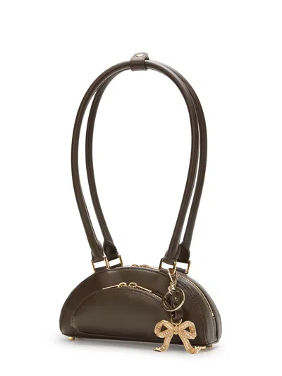 Self-portrait Leather Shoulder Bag With Charms