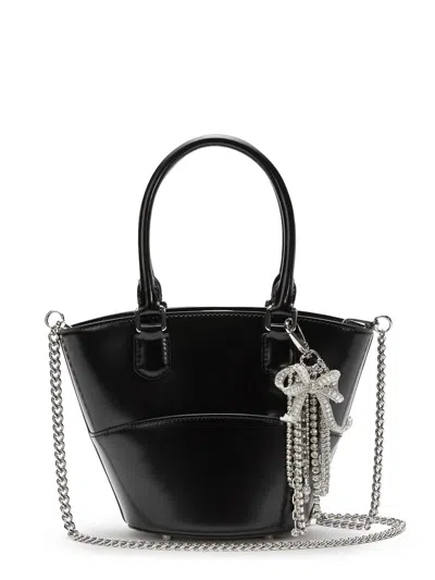 Self-portrait Leather Shoulder Bag With Charms