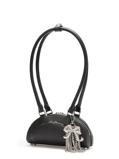 Self-portrait Leather Shoulder Bag With Charms
