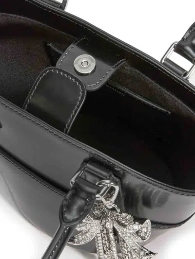 Self-portrait Leather Shoulder Bag With Charms