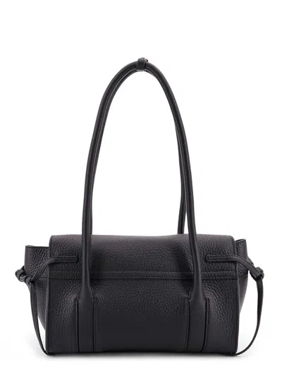 Mulberry Leather Shoulder Bag With Logo