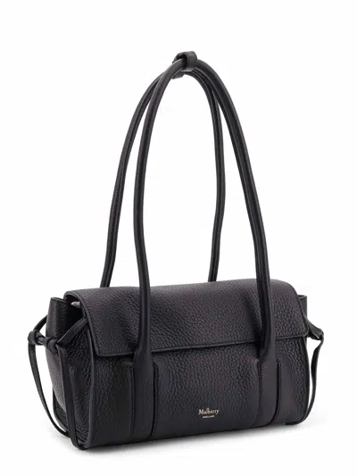 Mulberry Leather Shoulder Bag With Logo
