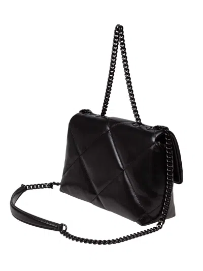 Tory Burch Black Kira Diamond Shoulder Bag In Black