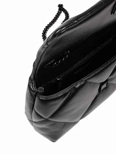 Tory Burch Black Kira Diamond Shoulder Bag In Black