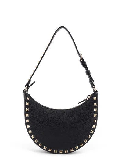 Valentino Rockstud Leather Mini Hobo Bag