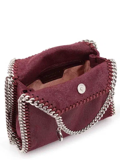 Stella Mccartney Falabella Tiny Eco Shaggy Dear Crossbody Bag In Purple