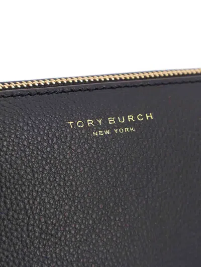 Tory Burch Leather Shoulder Bag Chain Strap In Black