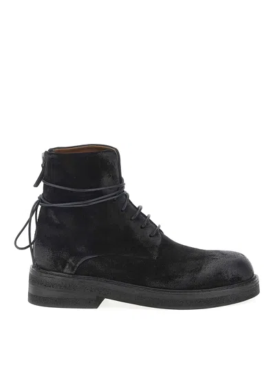 Marsèll Wrap Ankle Round Toe Textured Boots