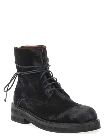 Marsèll Wrap Ankle Round Toe Textured Boots