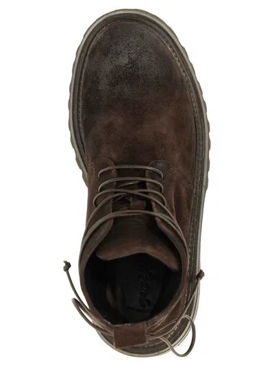 Marsèll Chunky Sole Combat Boots With Suede Finish