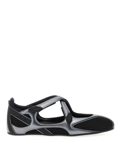 Attico Modern Flat Shoes With Cross-strap Detail