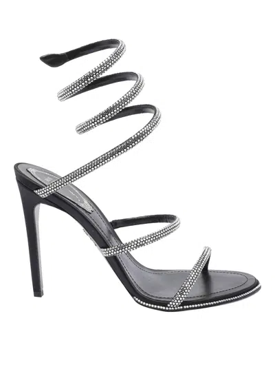 René Caovilla Round Toe High Heel Sandals