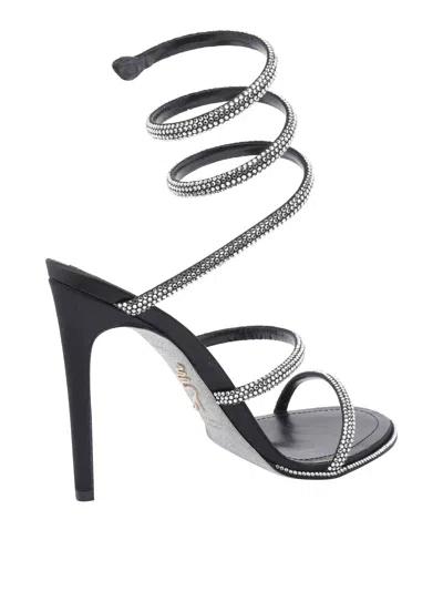 René Caovilla Round Toe High Heel Sandals