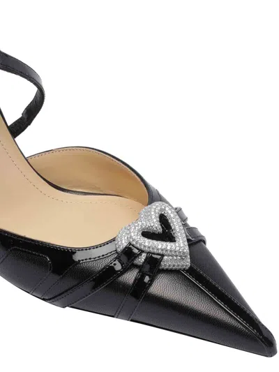 Mach&mach Mach&ampmach Black Double Heart Pumps