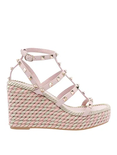 Valentino Garavani Women Rockstud Wedged Sandals