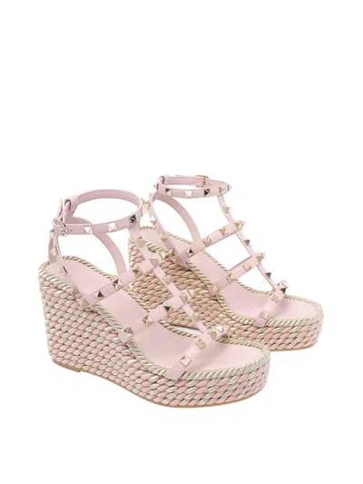 Valentino Garavani Women Rockstud Wedged Sandals