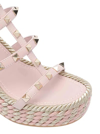 Valentino Garavani Women Rockstud Wedged Sandals