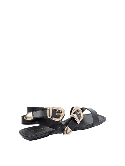 Stuart Weitzman Black Maven Sandals