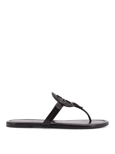 Tory Burch Miller Leather Flats Sandals