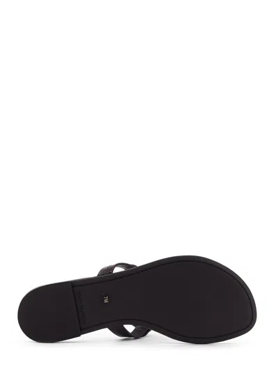 Tory Burch Miller Leather Flats Sandals